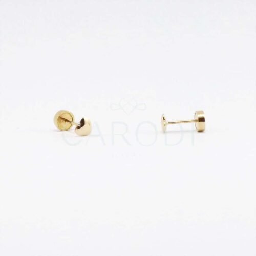 Aretes corazones de Oro 18k para bebé