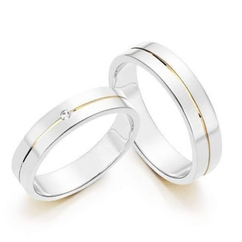 Aros de matrimonio Oro y Plata - Tersa dulzura