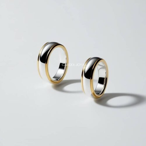 Aros de matrimonio Oro y Plata Clasic Glamour