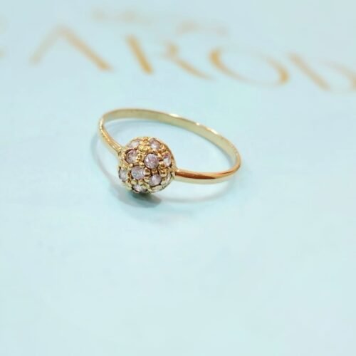 Anillo de Oro 18k. Bola de fuego