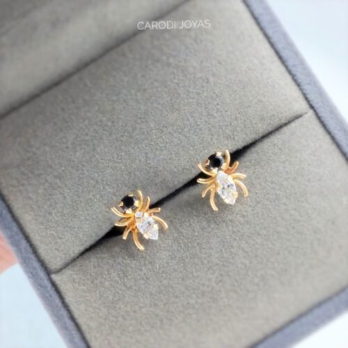 Aretes de Oro 18k para mujer Aracne