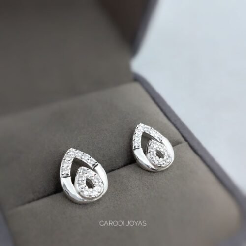 Aretes de Plata para mujer. Gota celestial
