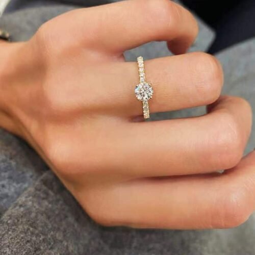 Anillo de compromiso Oro 18k Roxiris