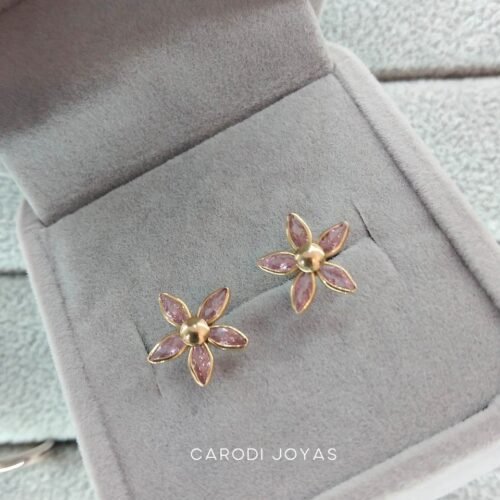 Aretes de Oro 18k Dahlia