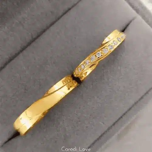 anillo de boda, aros de matrimonio oro
